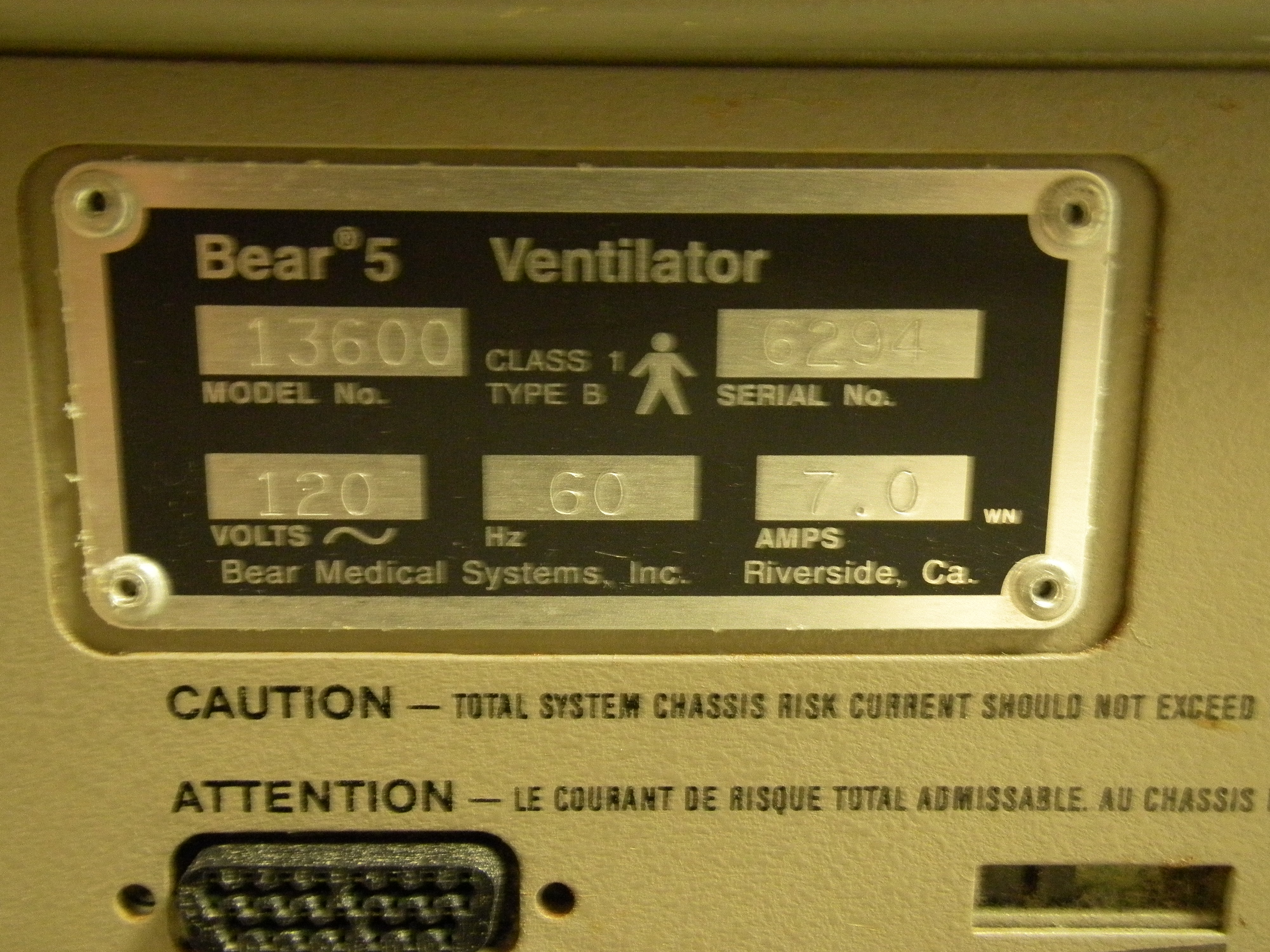 Bear Medical System Bear 5