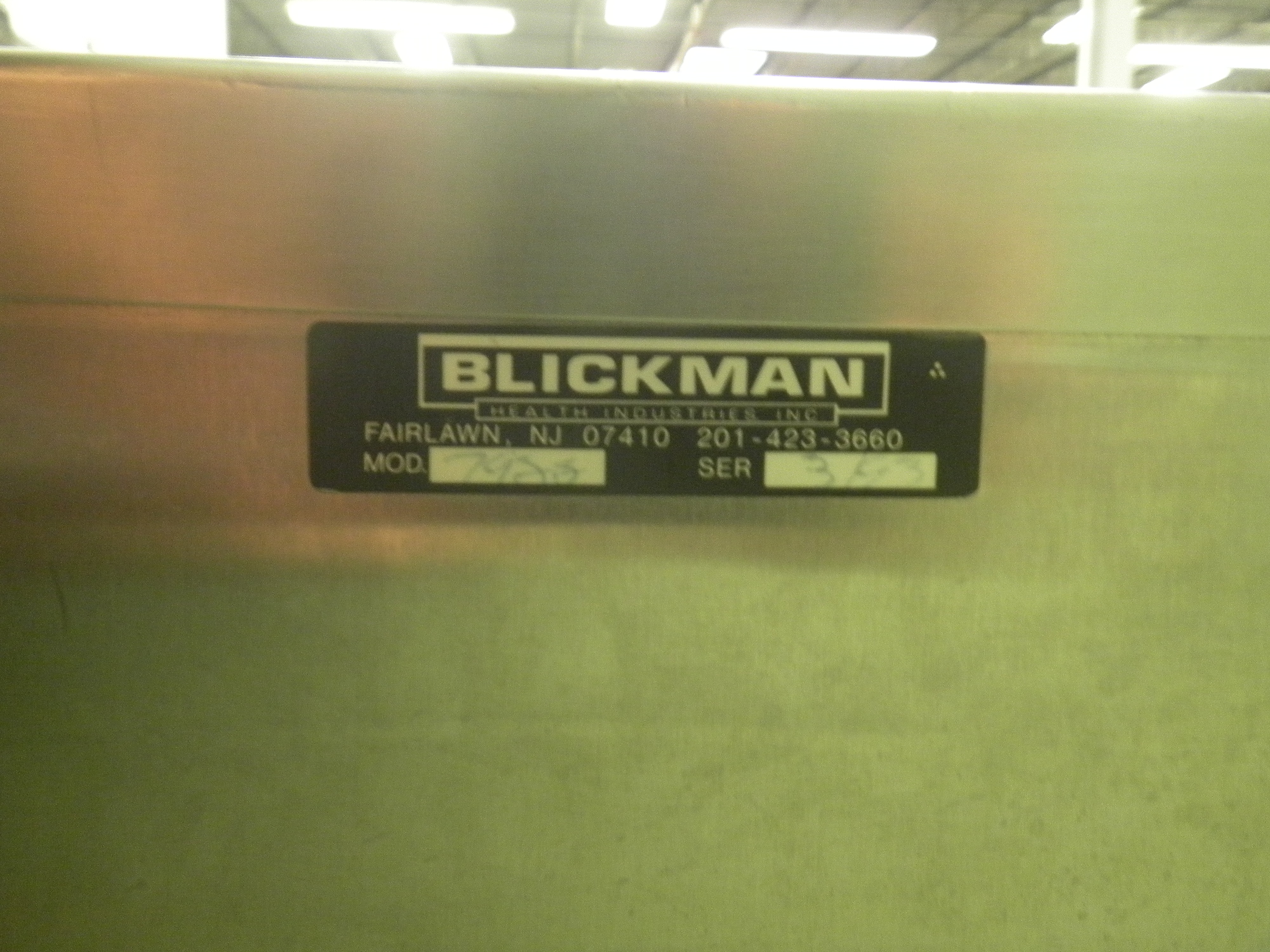 Blickman Health Industries 7922 SSA